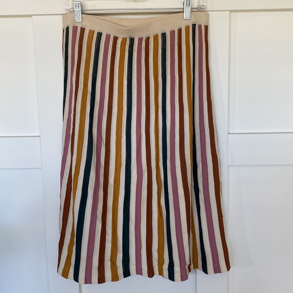 3️⃣ for $30- DownEast Stripe Knit Midi Skirt